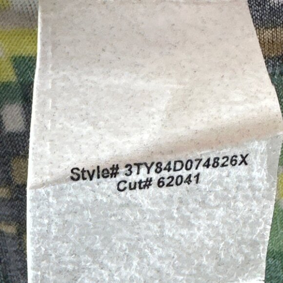 New Direction Blouse Women's Size XL 3/4 Roll Cuff Sleeve Green - Picture 3 of 6